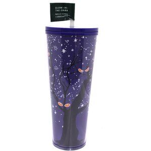 Starbucks Halloween Cup Glow In The Dark Tree Venti Tumbler 2022 NWT